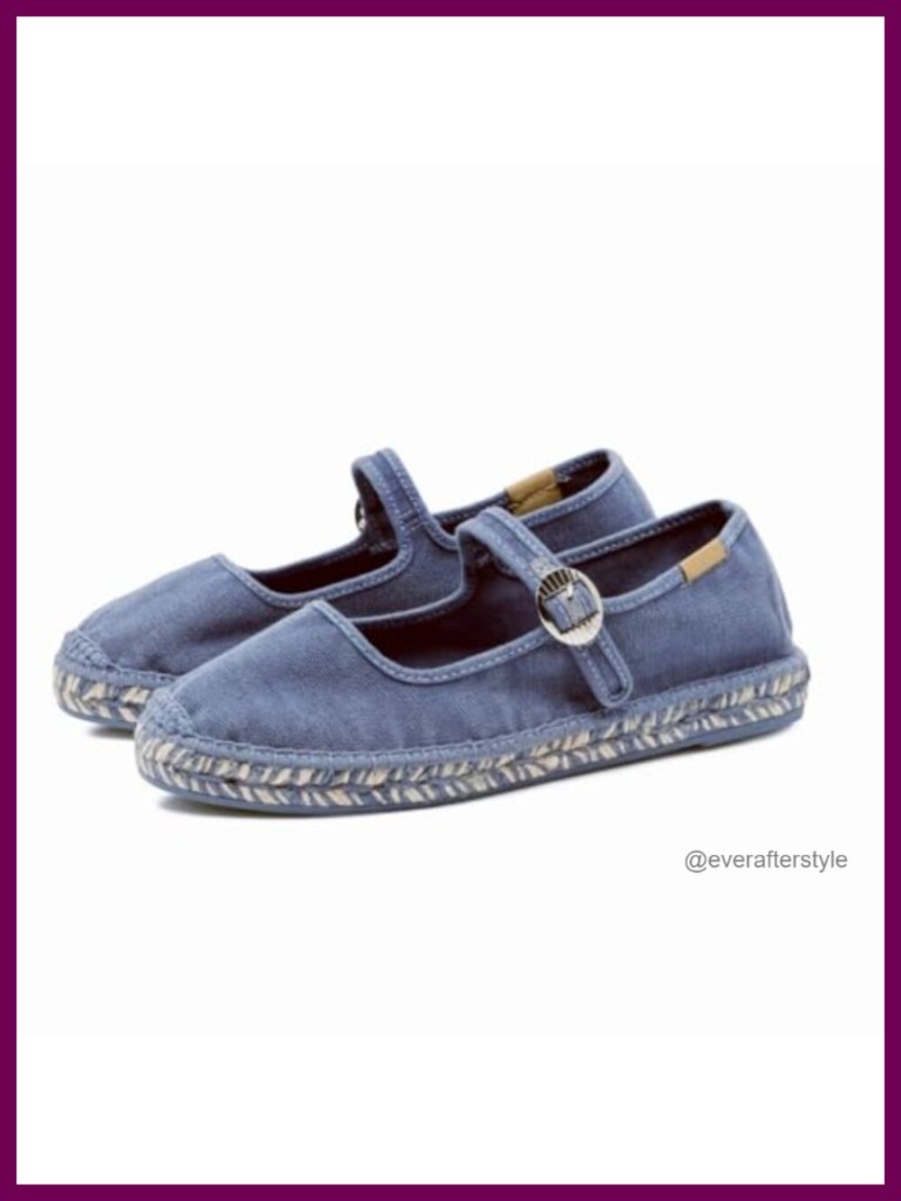 Platform Mary Jane Espadrilles Flats Woven Raffia Buckle Cotton Comfort